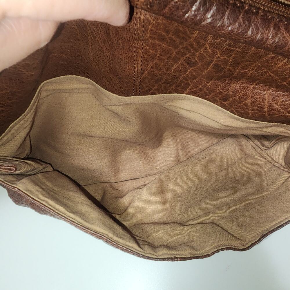 vintage Wilsons Leather brown textured messenger crossbody bag - Picture 12 of 14